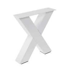 Sitzbank Bankgestell Kreuzgestell Kreuz Bank Esstisch Tisch Gestell Sitz weiss