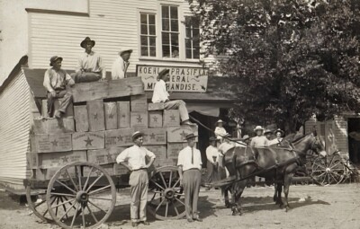 Star Shoe Delivery Wagon Ellinger Texas 1915 POSTER 24 X 18 Inches WALL ART