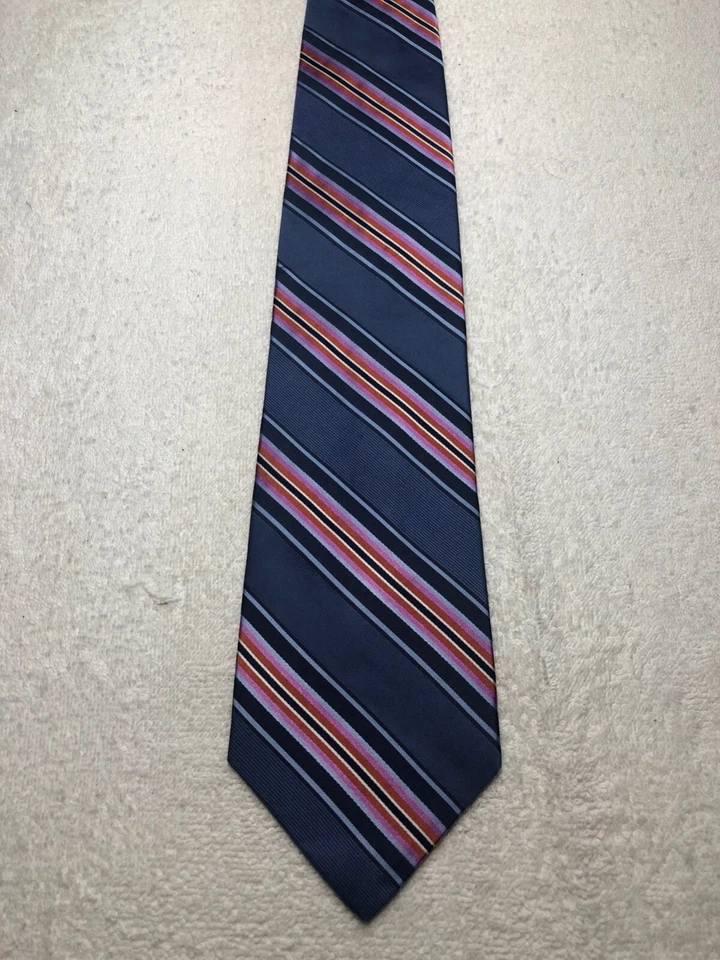 CORBATA HOMBRE EXPRESS AZUL CON ROSA NEGRO NARANJA 4 X 61 Foto 2 de 4