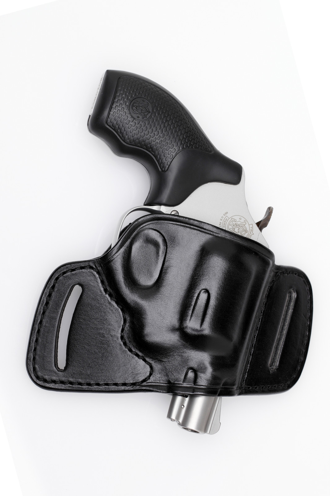 Leather Belt Holster for SMALL REVOLVER / S&W J Frame / Ruger SP101  (#6500)-image