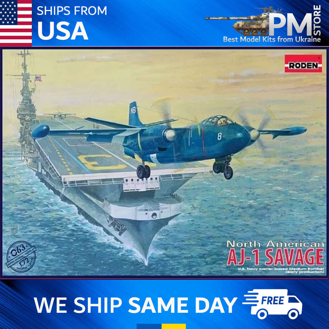 送料無料 1/72 RODEN ローデン 063 North American AJ-1 Savage