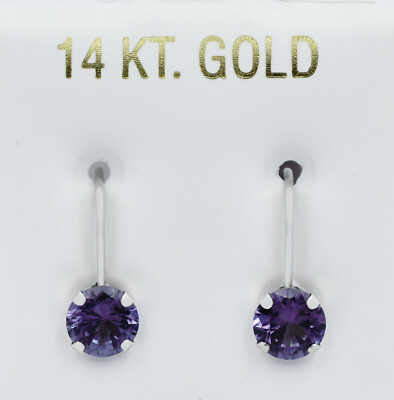 ALEXANDRIT 2,72 kt BÜGELOHRRINGE 14 K WEISSGOLD - NEU MIT ETIKETT - HEBELRÜCKEN