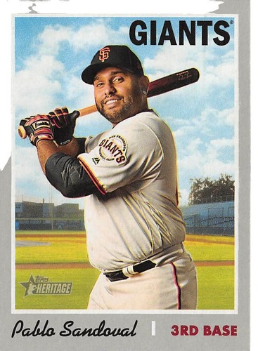 2013 Topps Calling Cards Pablo Sandoval San Francisco Giants #CC-14
