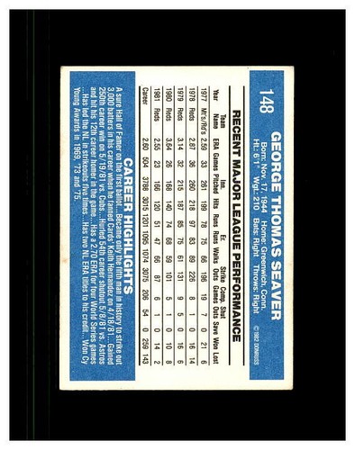 TOM SEAVER YOU PICK SEE SCANS OF EVERY CARD ALL TOM SEAVER CARDS ODD BALL METS - Bild 121 von 183