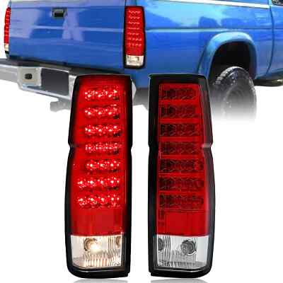LED Tail Lights Brake Lamps DOT W/Bulbs For Nissan D21 Hardbody