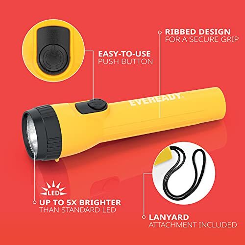 Paquete de 2 linternas LED Energizer Eveready súper brillantes para campamento al aire libre... - Imagen 2 de 8