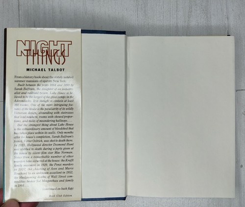 Night Things Michael Talbot 1988 Wm Morrow HC/DJ 80's Satanic Panic Horror - Picture 4 of 10