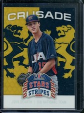2015 Panini Stars and Stripes Crusade John Dearth #10 Gold Black 1/1
