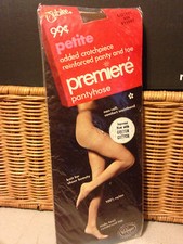 Exciting Vintage Jubilee nude coffee pantyhose w/ model size petite