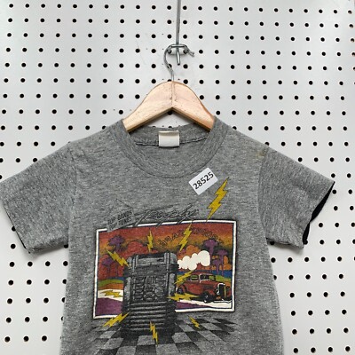 Vintage 80s Top Half Shirt TROPIX Cafe Shirt Classic Car Youth