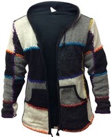 Mens Colourful Stitched Warm Hippy Jacket Great Festival Gypsy Boho Jumpers Mens Colourful Stitched Warm Hippy Jacket Great Festival Gypsy Boho Jumpers