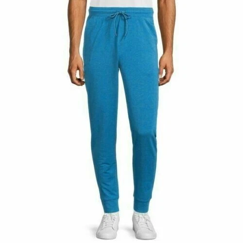 Athletic Works Men s DriWorks Knit Joggers Teal Blue sizes S L