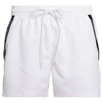 white swim shorts