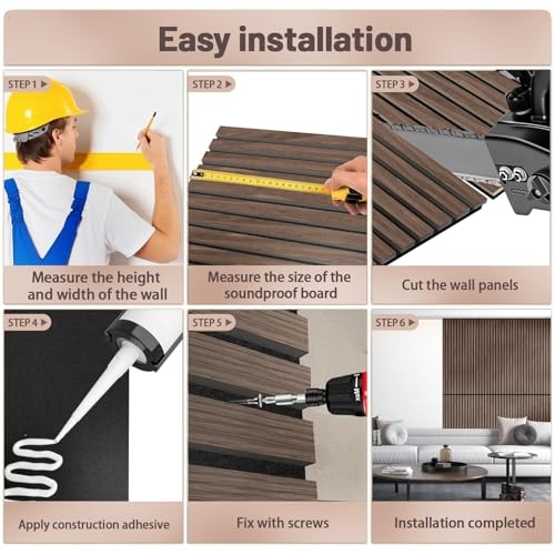 Acoustic Wood Slat Wall Panels, Foldable Panels 94.5" X 23.6 "X Classic oak 13#