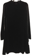 Falls Creek LS Mockneck Velour Dress Size XL-Brand New-Ships N 24h