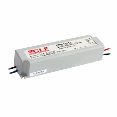 LED Trafo SMD Netzteil 72W 3A 24V wasserfest GLP (GPV-75-24) IP67