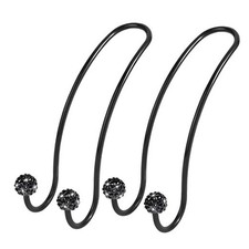 SAVORI Auto Hooks Bling Car Hangers Organizer Seat Headrest Hooks Black A