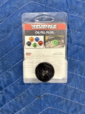 Works Connection - 24-003 - Oil Filler Plug, Black