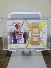 2024 Panini Flawless - Dual Patches Justin Upton #DU-JUP Gold /10 (MEM)