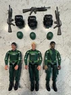 2004 GI JOE GREENSHIRT INFANTRY DIVISION TRU EXCLUSIVE 3 COMPLETE FIGURES LOT #2