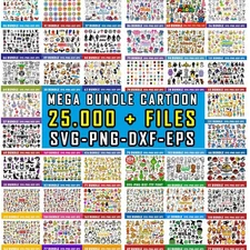 5000+ Design Disney Character Svg Png, Mega Cartoon Svg Cricut or sublimation