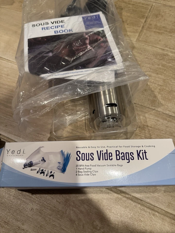 Yedi Sous Vide Professional Cooker Deluxe Kit GV006 EXTRA BAGS & CLIP Box Black - Изображение 4 из 4