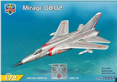 1/72 Modelsvit 72057 Mirage G8-02 Plastic model kit