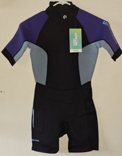 NEW - Sea-doo 3mm Exotic Shorty Wetsuit Deep Purple/ Mauve Watersports Women SM