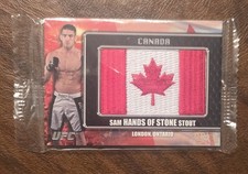 2011 Topps UFC Sam 'Hands of Stone' Stout Flag Patch Canada