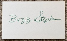 Buzz Stephen signed card #2 - Twins debut 1968