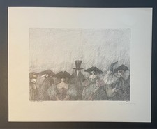 Paul Flora, Carnevale Veneziano, Lithographie, signiert