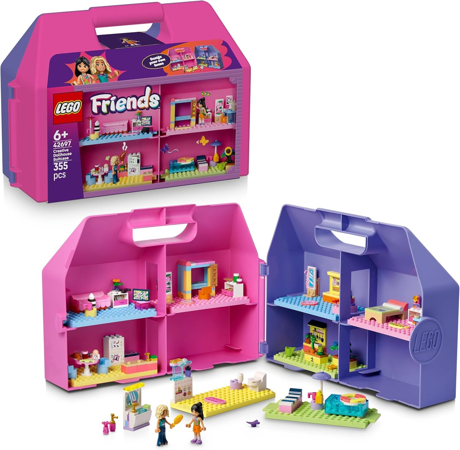 Lego Friends Set Valigia Casa Delle Bambole Creativa 42697 355 Pezzi - Immagine 4