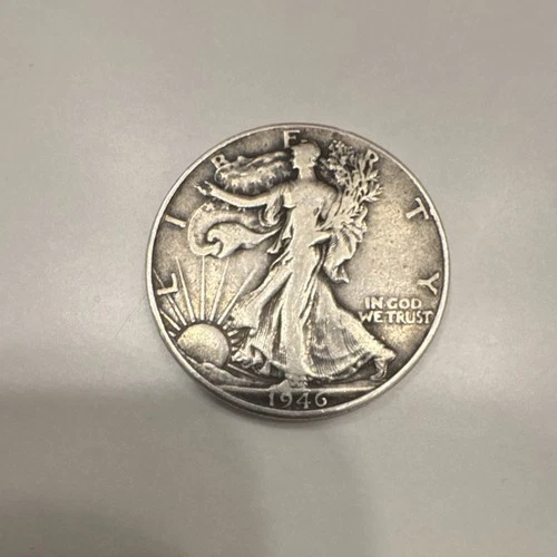 Liberty Walking Half Dollar 1946 90% silver