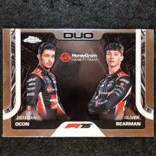 2025 Topps Chrome F1 ESTEBAN OCON OLIVER BEARMAN Base Duo Cards #170