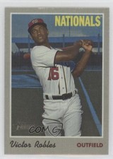 2019 Topps Heritage High Number 1970 Cloth Stickers Victor Robles #28 pk8
