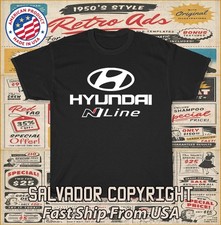 Nueva Camiseta Hyundai Car N Line Logo Para Hombre Camiseta Americana