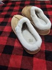 Women’s Beige Faux Suede Slip-On Slippers Faux Fur Lined Rubber Sole US 8 — photo 5