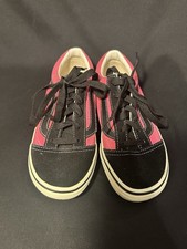 VANS Old Skool Black/Pink Sneakers Size W6.5