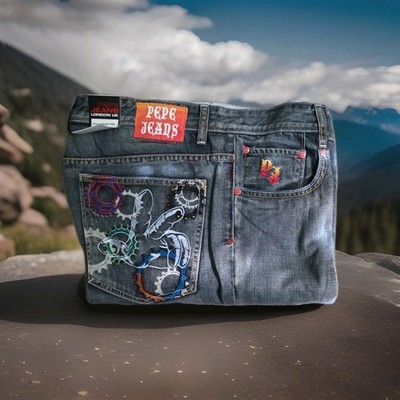 RARE VTG Y2K PEPE JEANS LONDON MEN'S STYLE  MILKO 51984 NWT 36X33