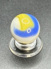 Vintage UV Active Akro Prize Name Corkscrew Marble 0.629  
