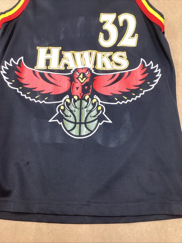 Camiseta deportiva de baloncesto vintage del campeón Mark Laettner Hawks 32 de la NBA para hombre talla 40 Foto 3 de 4