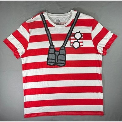 Mad Engine Where's Waldo Short Sleeve T-shirt men's 2X Halloween with flaw