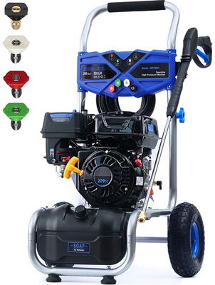 #ad Marcytop Gas Pressure Washer Gas Powered Washer 3500 PSI 2.3 GPM 209cc 4 Nozzles $255.99