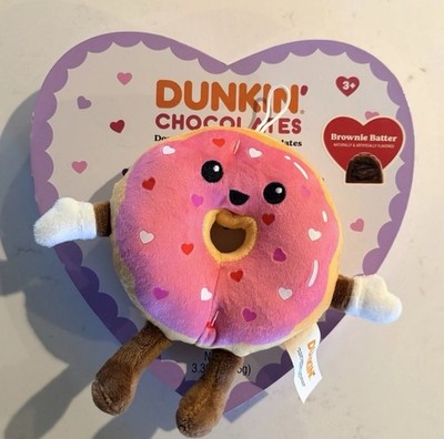 Dunkin Donuts Plush & Milk Chocolate Heart Gift Box - Brownie Batter Chocolates