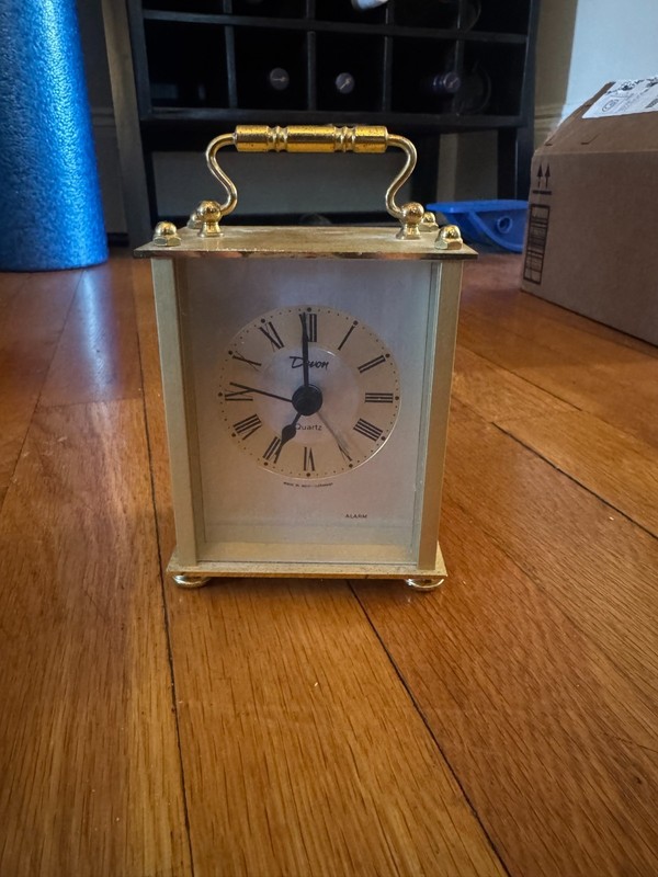 Vintage West German Devon Brass Clock