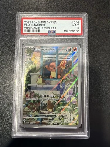 Pokémon TCG Charmander Obsidian Flames #044 Black Star Promo Card Psa 9