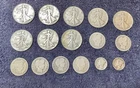 $5.70 90% Silver (7 Walkers; 6 Barber Quarters; & 2 Mercs) = @$300 Melt Value