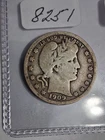 1909 D BARBER QUARTER