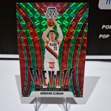2024-25 Panini Mosaic - Elevate Donovan Clingan #6 Green Mosaic Prizm (RC)
