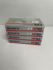 Sony HF 60 Minutes Normal Bias Cassette Tape Lot Of 4 NEW Sealed Vintage